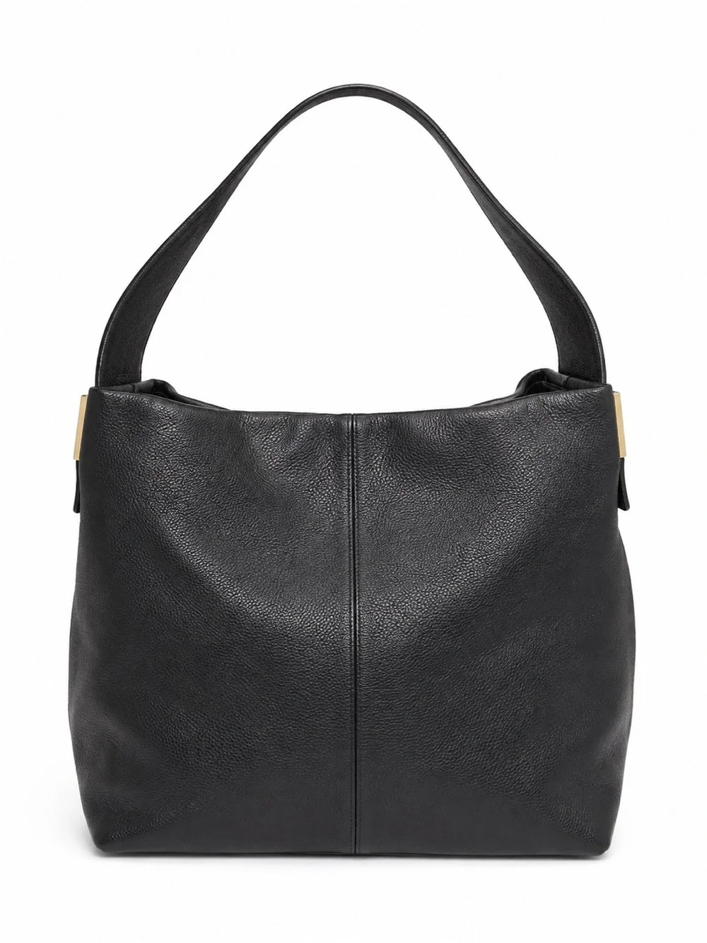 Kate Spade New York Black Leather Hobo Shoulder Bag Gold Hardware
